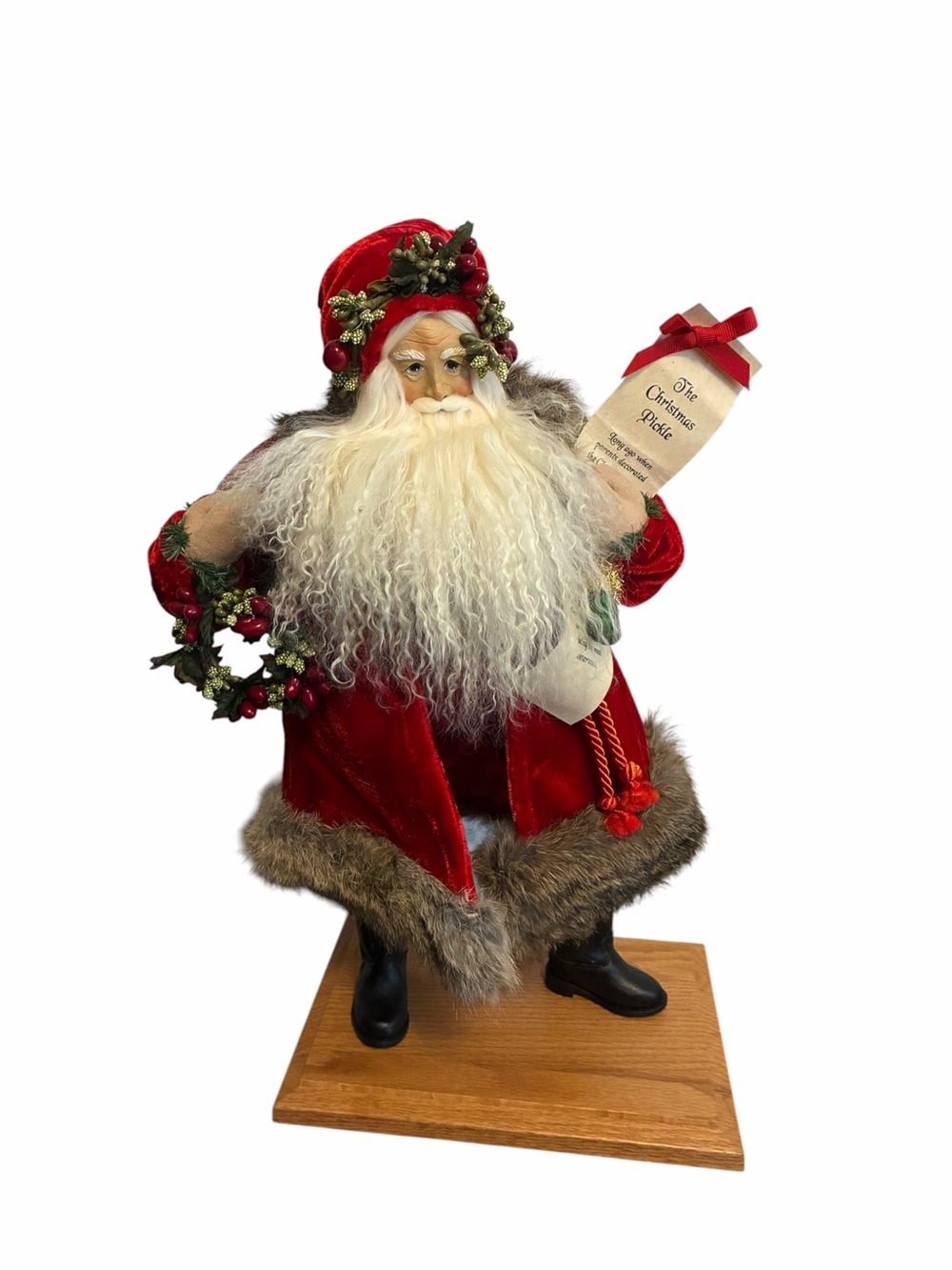 Lynn Haney "The Christmas Pickle" 2008 Santa Signed Vintage